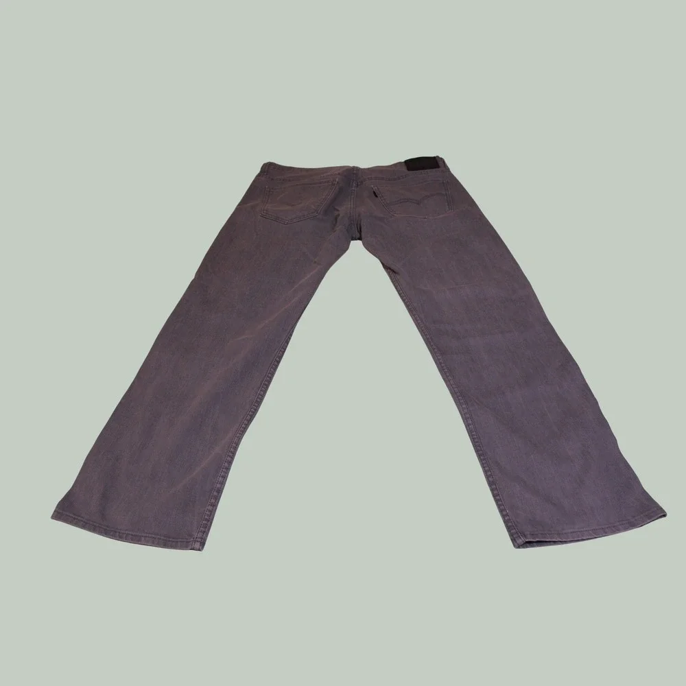 Levis 569 Loose Straight Jeans Mens 34x32 Grey Denim Pants 85569-0004